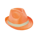 Chapeau en plastique de différentes couleurs, ruban inclus