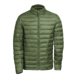 Veste doudoune d'entreprise unisexe en polyester recyclé MKT Mitens couleur vert militaire