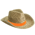 Chapeau de paille personnalisé de ton clair pour la plage Indiana
