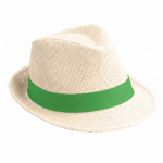 Chapeau moderne, en papier naturel et bord court couleur naturel cinquième vue