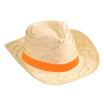 Chapeau de paille pour l'été avec ruban de couleur personnalisé Cancun