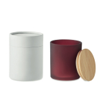 Bougie longue durée aux plantes avec couvercle Candlelight Medium couleur bordeaux sixième vue