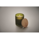 Bougie longue durée aux plantes avec couvercle Candlelight Medium couleur vert cinquième vue photographique