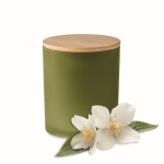 Bougie longue durée aux plantes avec couvercle Candlelight Medium couleur vert huitième vue