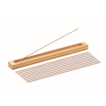 Coffret de 10 bâtons d'encens et support en bambou pour offrir Yogi couleur bois huitième vue