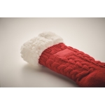 Chaussettes antidérapantes en tricot avec doublure taille 40-43 Comfy couleur rouge quatrième vue photographique