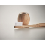 Brosse à dents avec support en bambou pour la promotion Stand couleur bois troisième vue photographique