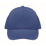 Casquette de baseball en coton biologique réglable par boucle Eco Cap couleur bleu deuxième vue