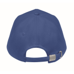 Casquette de baseball en coton biologique réglable par boucle Eco Cap couleur bleu cinquième vue