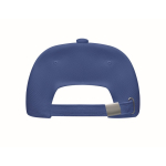 Casquette de baseball en coton biologique réglable par boucle Eco Cap couleur bleu sixième vue