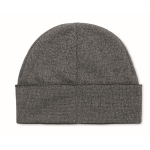 Bonnet acrylique double face avec étiquette personnalisable Light Snow couleur noir deuxième vue