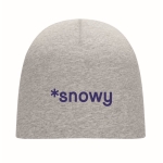 Bonnet d'hiver personnalisé économique en coton 190 g/m² Lighty couleur gris deuxième vue principale