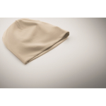 Bonnet d'hiver personnalisé économique en coton 190 g/m² Lighty couleur beige quatrième vue photographique