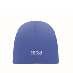 Bonnet d'hiver personnalisé économique en coton 190 g/m² Lighty couleur bleu roi vue avec zone d'impression