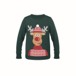 Pull de Noël personnalisé au look festif taille S-M Christmas couleur vert