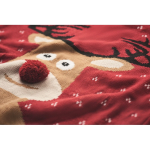 Grand pull à motifs de Noël taille L-XL Christmas couleur rouge quatrième vue photographique