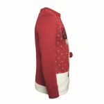 Grand pull à motifs de Noël taille L-XL Christmas couleur rouge cinquième vue