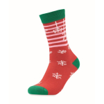 Chaussettes de Noël dans étui cadeau grande taille 43-46 Joyful couleur rouge