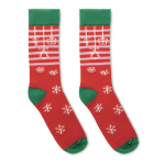 Chaussettes de Noël dans étui cadeau grande taille 43-46 Joyful couleur rouge sixième vue