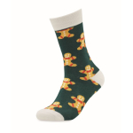 Chaussettes de Noël dans étui cadeau grande taille 43-46 Joyful couleur jaune