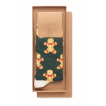 Chaussettes de Noël dans étui cadeau grande taille 43-46 Joyful couleur jaune troisième vue
