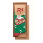 Chaussettes de Noël dans étui cadeau grande taille 43-46 Joyful couleur vert troisième vue principale