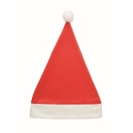 Bonnet de Père Noël classique en RPET personnalisé avec logo Santa couleur rouge deuxième vue
