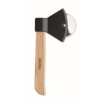 Coupe-pizza en forme de hache pour merchandising Viking couleur noir deuxième vue principale