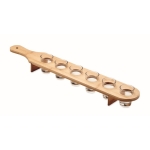 6 verres à shot de 20 ml avec plateau Set Chots Tray couleur bois