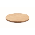 Rond en bambou avec le logo de la société Bamboo couleur bois
