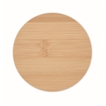 Rond en bambou avec le logo de la société Bamboo couleur bois deuxième vue