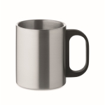 Tasse inox personnalisable pas chère à double paroi de 300 ml Robust couleur argenté