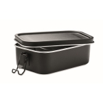 Lunch box en acier inoxydable avec fermoirs de sécurité 750ml Split couleur noir deuxième vue