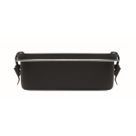 Lunch box en acier inoxydable avec fermoirs de sécurité 750ml Split couleur noir septième vue