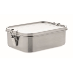 Lunch box en acier inoxydable avec séparateur 1,2L Inox Space couleur argenté
