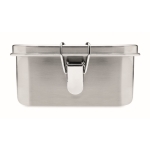 Lunch box en acier inoxydable avec séparateur 1,2L Inox Space couleur argenté huitième vue