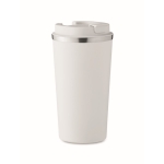 Verre en acier avec fonction thermique et anti-fuite 510ml Elegant XL couleur blanc