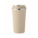 Verre en acier avec fonction thermique et anti-fuite 510ml Elegant XL couleur beige