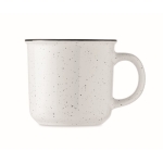 Tasse promotionnelle en céramique de style vintage 400ml Antique couleur blanc troisième vue