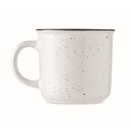 Tasse promotionnelle en céramique de style vintage 400ml Antique couleur blanc quatrième vue