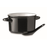 Bol en céramique avec cuillère de style vintage 550ml Antique couleur noir