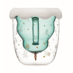 Tasse avec motif de sapin de Noël et couvercle 250ml Christmas Spirit couleur transparent septième vue