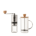 Service à café avec cafetière et moulin en céramique 350ml Napoli vue avec zone d'impression