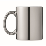 Mug personnalisé logo avec finition brillante de 300ml Magic Metallic couleur argenté brillant deuxième vue