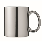Mug personnalisé logo avec finition brillante de 300ml Magic Metallic couleur argenté brillant quatrième vue