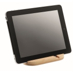 Support en bambou pour tablette et portable Support Duo Tablette couleur bois quatrième vue