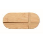 Support en bambou pour tablette et portable Support Duo Tablette couleur bois sixième vue