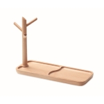 Organiseur d'objets en bois avec votre logo d'entreprise Neat couleur bois