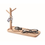 Organiseur d'objets en bois avec votre logo d'entreprise Neat couleur bois deuxième vue principale