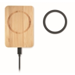 Chargeur magnétique en bambou pour voiture avec chargement rapide Cars couleur bois troisième vue